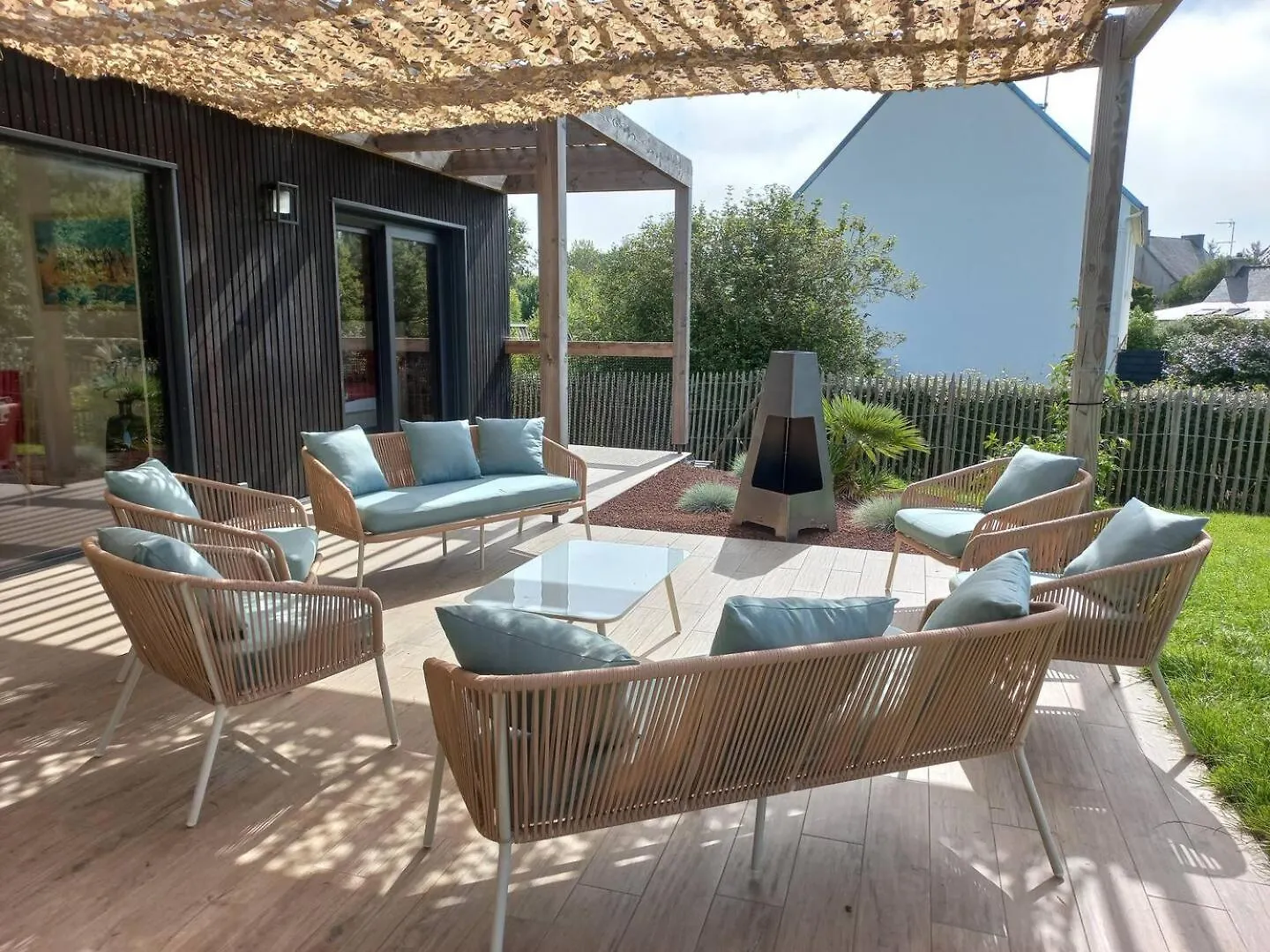 Fouesnant, Superbe Maison En Bois, Proche De La Plage De Mousterlin Frankrig
